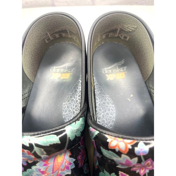Dansko Paisley Floral Clogs Slip On Shoes Ladies 40 Nurse Professional Medical - Picture 9 of 13